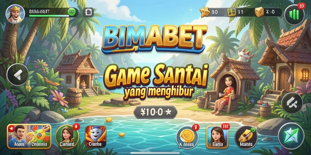 Tampilan gameplay <strong>BIMABET</strong> yang ceria dan menghibur.