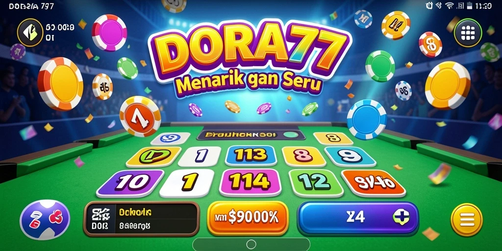 Gameplay seru Bingo di DORA77 dengan tampilan menarik.
