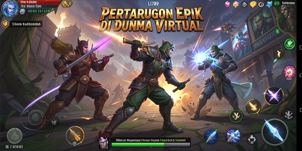 Tampilan gameplay LI789 yang penuh aksi pertarungan mendebarkan.