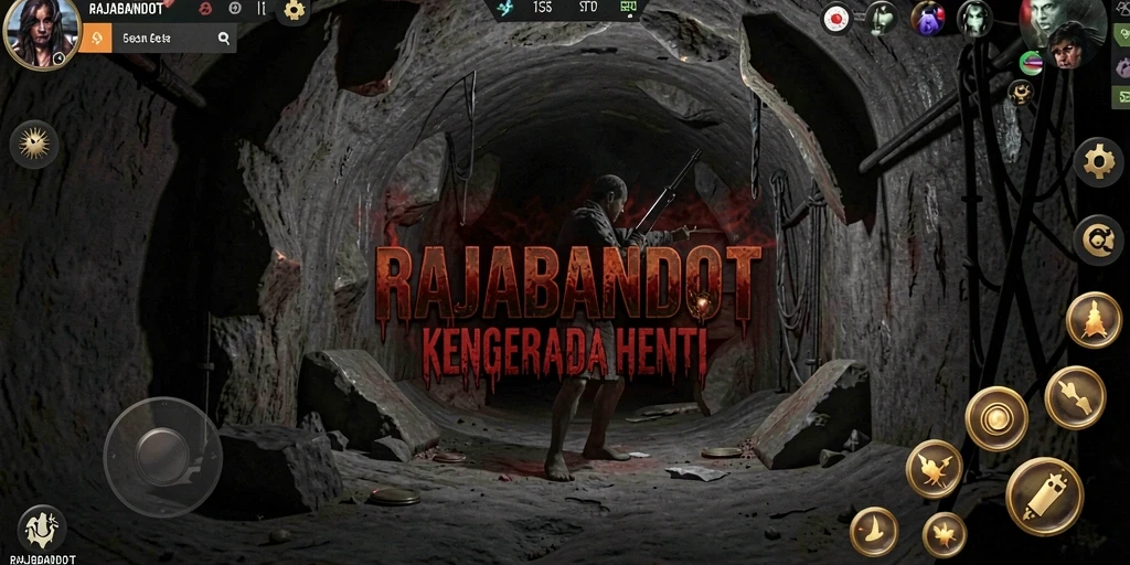 Tangkapan layar dari gameplay menegangkan RAJABANDOT.