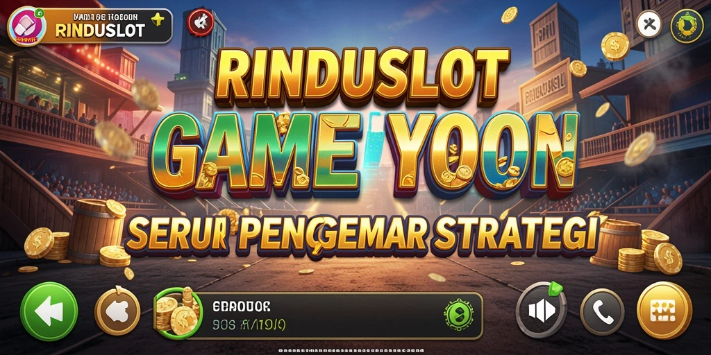 Tampilan gameplay RINDUSLOT yang menarik dengan mesin slot beragam.