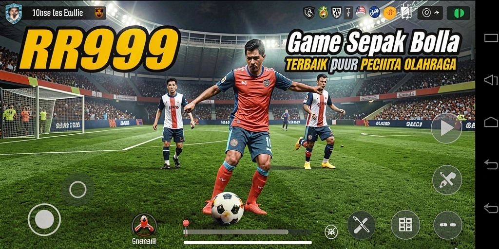 Tampilan menarik dari gameplay RR999 yang penuh aksi sepak bola.